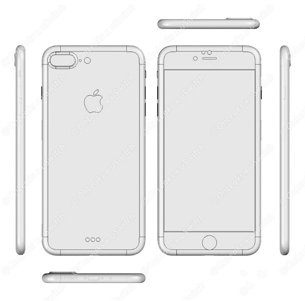 iPhone7/Plus外觀全曝光:取消3.5mm耳機(jī)插孔 支持無線充電-鋒巢網(wǎng)