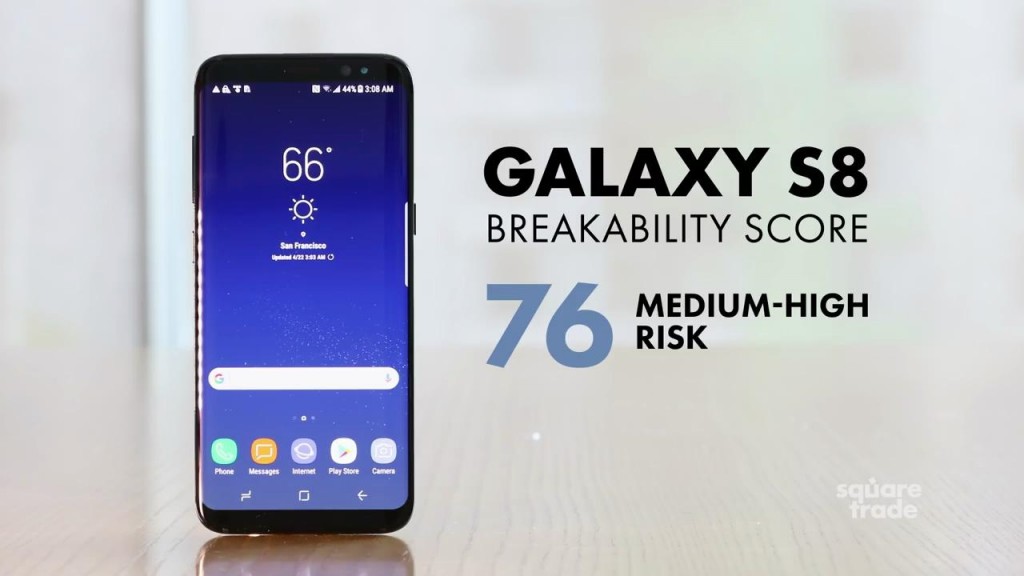 三星Galaxy S8或成“最脆”手機 輕輕一摔就開裂-鋒巢網
