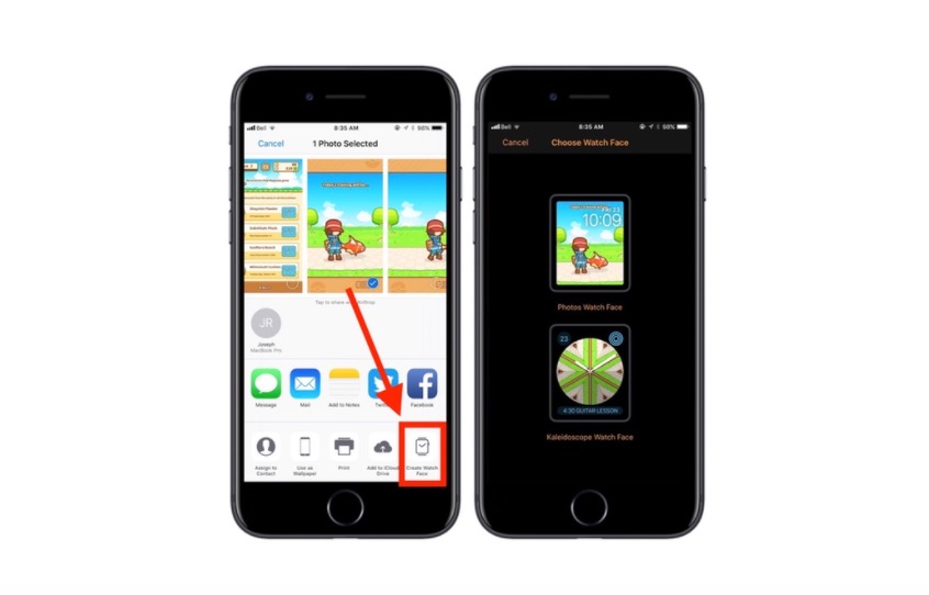 iOS 11新發現：用戶可隨意截圖自定義Apple Watch表盤桌面-鋒巢網