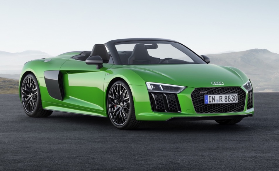 Audi發(fā)布神秘騷綠敞篷跑車:R8 V10 Spyder Plus-鋒巢網(wǎng)