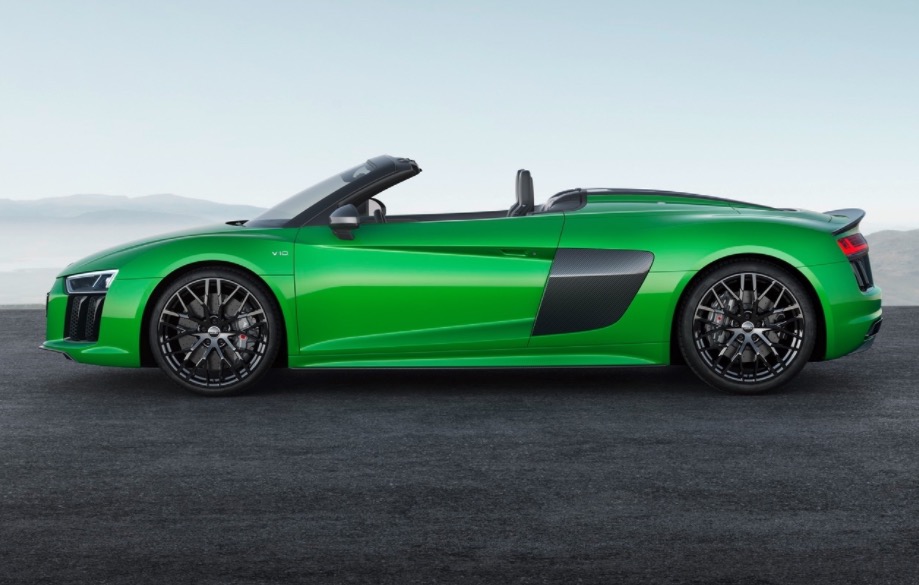 Audi發(fā)布神秘騷綠敞篷跑車:R8 V10 Spyder Plus-鋒巢網(wǎng)