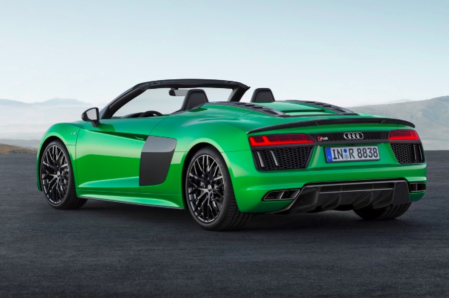 Audi發(fā)布神秘騷綠敞篷跑車:R8 V10 Spyder Plus-鋒巢網(wǎng)