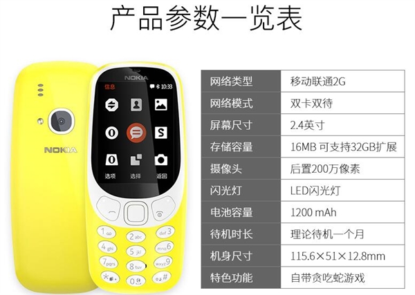 諾基亞3310復刻版開賣 399元的非智能機還有價值嗎？-鋒巢網