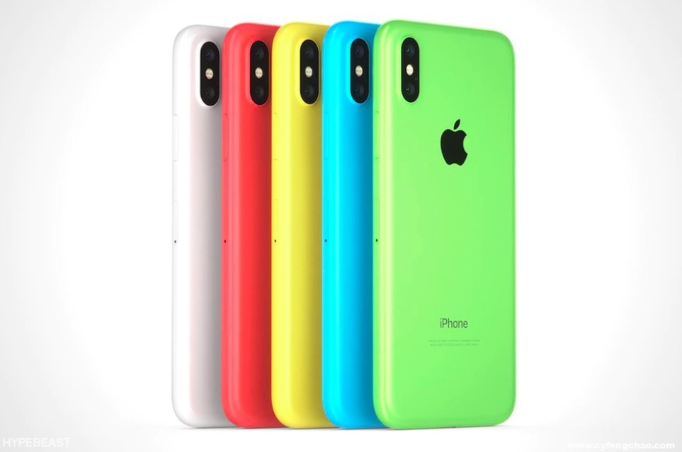 iPhone X 低階版 iPhone Xc渲染圖來了-鋒巢網(wǎng)