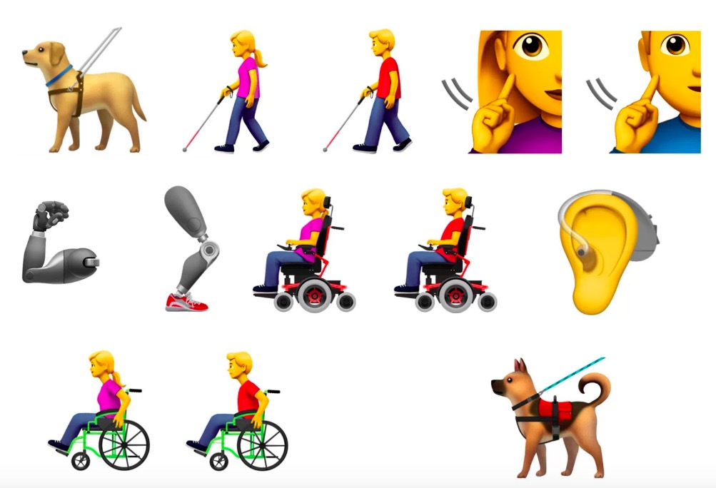 蘋果新添代表「殘疾人士」的表情符號-鋒巢網