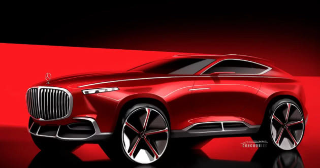 梅賽德斯-邁巴赫全新跨界運(yùn)動SUV車型的渲染圖,三門式設(shè)計(jì)個(gè)性十足-鋒巢網(wǎng)