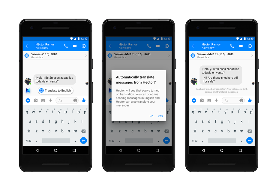 Facebook Messenger現在可以在西班牙語和英語之間進行翻譯-鋒巢網