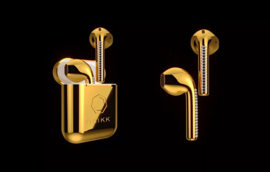 Brikk 推出價值一萬美元的鍍金AirPods-鋒巢網