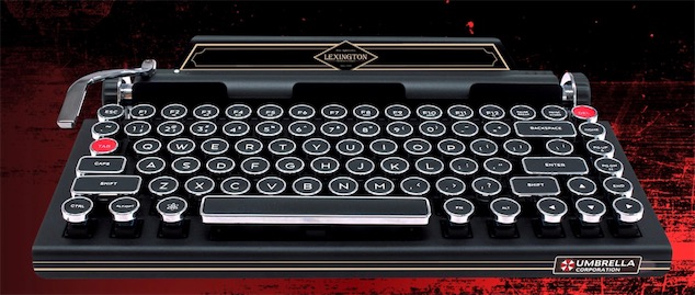 定制版《生化危機2》鍵盤，打字機還能這么玩兒-鋒巢網