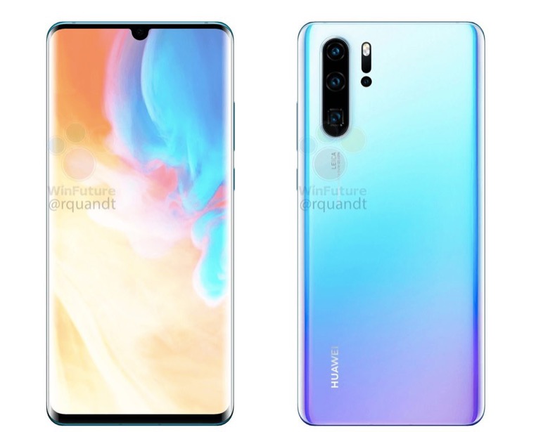 新的華為P30 Pro漏洞顯示淚滴缺口和四攝像頭陣列-鋒巢網
