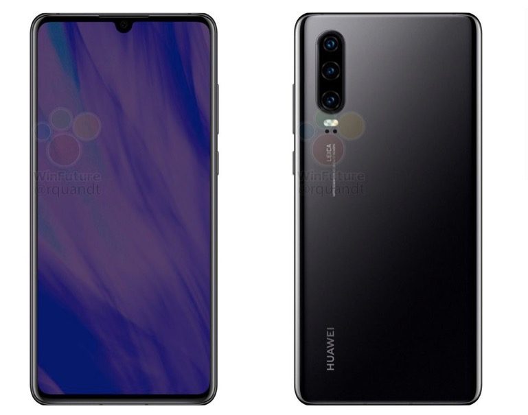 新的華為P30 Pro漏洞顯示淚滴缺口和四攝像頭陣列-鋒巢網