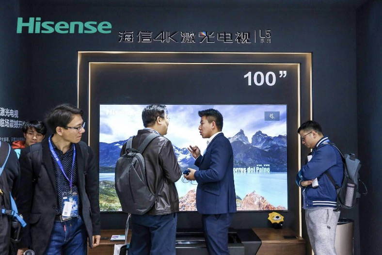 海信激光電視全陣容亮相AWE,觀眾驚呼過癮!-鋒巢網(wǎng)