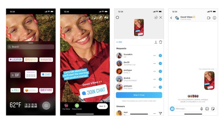 Instagram的新故事貼紙可以讓你邀請你的粉絲加入一個新的群組聊天-鋒巢網