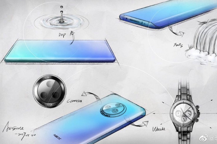 Vivo展示了nex3草圖和“瀑布”曲面玻璃-鋒巢網