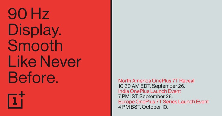 一加7T將于9月26日公布-鋒巢網