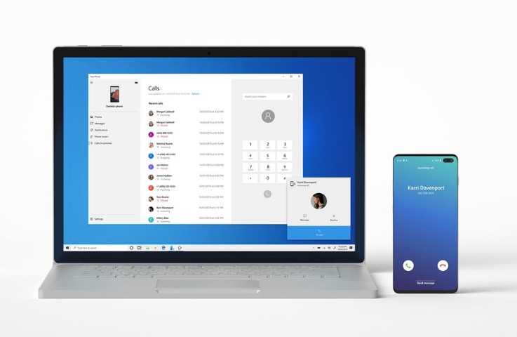 微軟的“你的手機”應用程序現在可以將電話從安卓手機轉接到你的電腦上-鋒巢網