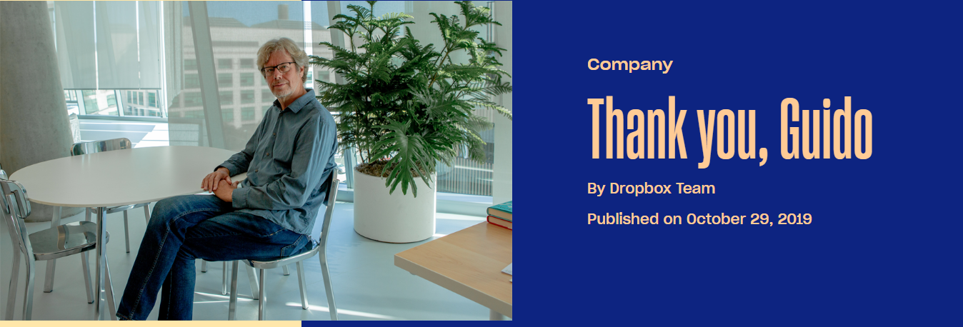 Guido van Rossum離職,Python之父正式宣布退休-鋒巢網(wǎng)