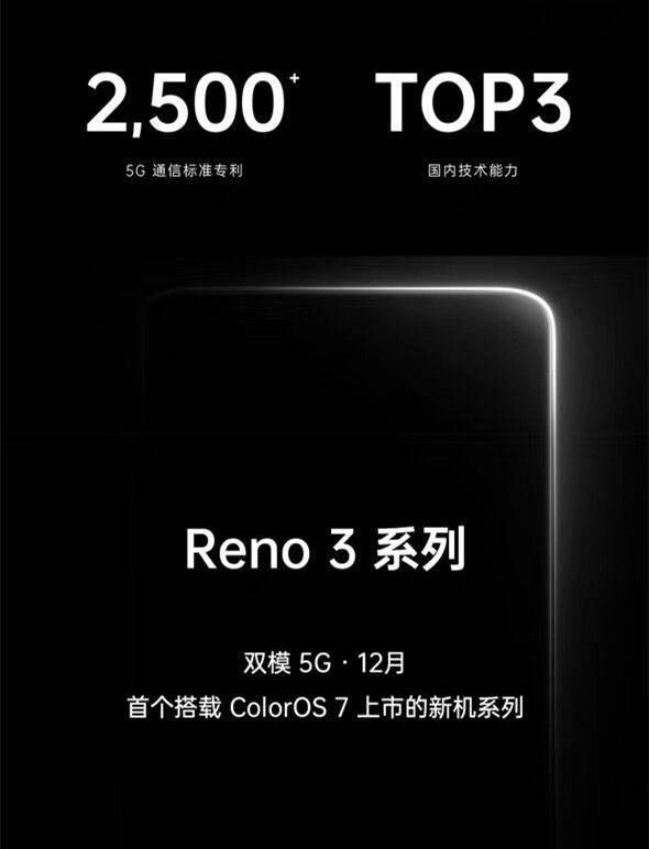 7.7mm雙模5G手機,OPPO Reno3 PRO下月發(fā)布-鋒巢網(wǎng)