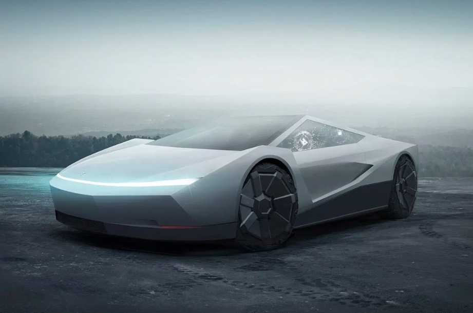 網友打造 Cybertruck 主題 Tesla Roadster 概念車型-鋒巢網