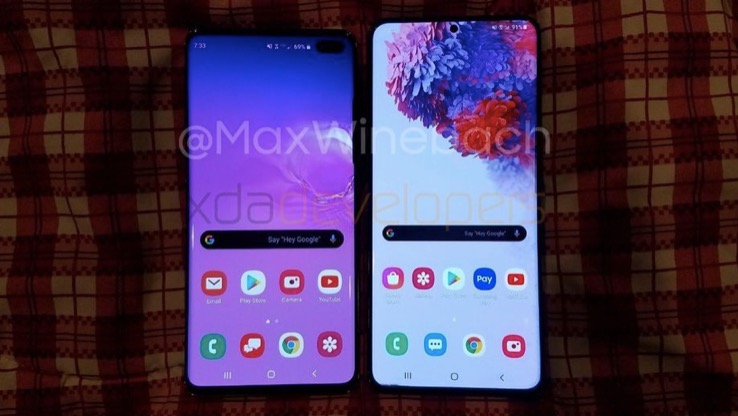 最新的Galaxy S20 Plus顯示120Hz的顯示屏，沒(méi)有耳機(jī)插孔-鋒巢網(wǎng)