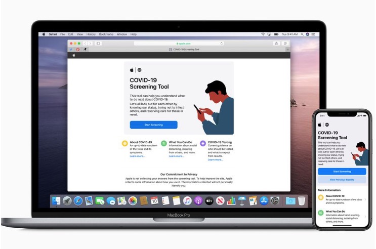 蘋果推出COVID-19放映應用和網站-鋒巢網