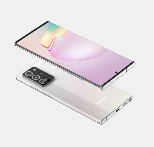 三星Galaxy Note 20 Plus的渲染顯示屏幕略大，相機凸起也大得多-鋒巢網(wǎng)