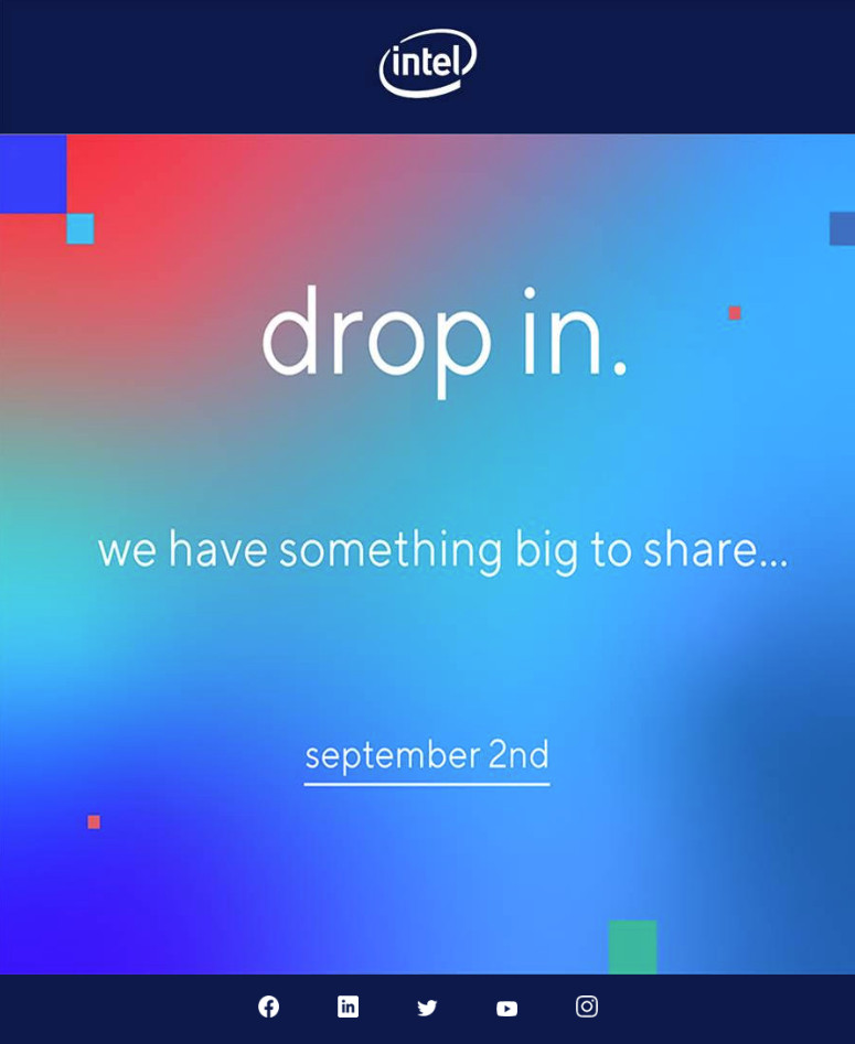 英特爾稱將在9月2日推出“大家伙”,很可能是第11代處理器-鋒巢網